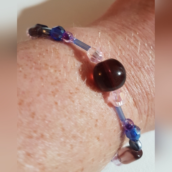 Enchanted Bracelet Purple Adjustable Clasps Handmade Novelty Jewelry - Picture 11 of 16